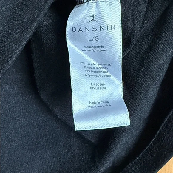 Danskin Charcoal Long Sleeve Top - Picture 3 of 8